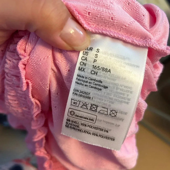 Nwt H&M Divided Baby Pink Crop Top - Picture 4 of 4